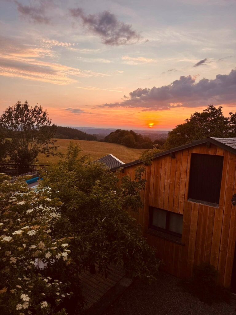 vue coucher soleil